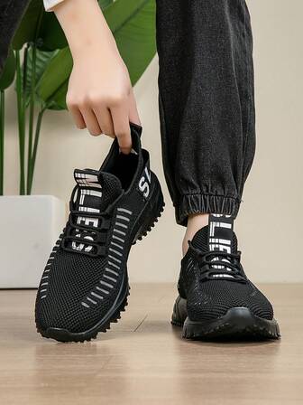 Men's Lightweight Breathable Mesh Sports Shoes, Comfortable Casual Sneakers With Non-Slip EVA Soles For Running, Workout, Outdoor Camping, And Daily Commute ,Gym