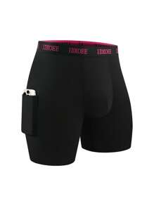 4 piezas de ropa interior ajustada para hombres - Ligera, cómoda y duradera, ropa interior deportiva para hombres con bolsillos contorneados, adecuada para ejercicio diario y correr, ropa interior casual de verano, adecuada para uso diario en el hogar.