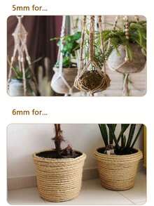 Dây thừng đay 1-8MM, 66-330FT 3-6 lớp dây thừng xoắn chịu lực dày cho các dự án thủ công, trụ cào móng cho mèo, cây, gói quà, nghệ thuật & thủ công, trang trí nhà, đóng gói, dây thừng cưới, giáng sinh, số lượng lớn - Nhiều màu - Xem 7