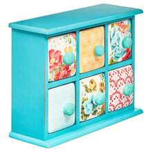 6 Drawer Spice And Tea Caddy