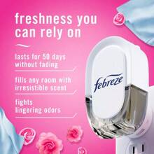 Febreze Odor-Fighting Fade Defy Plug Air Freshener Refill - Downy April Fresh - 0.87 Fl Oz/2pk