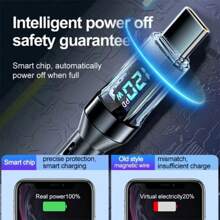 kamyuurs Cavo USB A a Tipo C con ricarica ultra rapida da 120 W con display digitale a LED, superficie opaca, sincronizzazione dati, trasferimento di alimentazione USB, corrente elevata da 6 A, compatibile con iPhone 15/16, compatibile con Xiaomi, compatibile con POCO, compatibile con Samsung, compatibile con Huawei, ricarica rapida (Nota: solo il cavo C-C supporta la ricarica rapida compatibile con iPhone, solo il cavo A-C supporta la ricarica compatibile con iPhone)