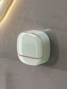 1/3 件免打孔壁挂式肥皂盒，双层塑料浴室和厨房储物架，纯色 - 彩色 - 查看 15