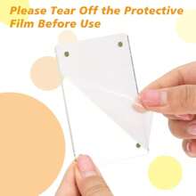 Rame foto acrilice magnetice puternice – Mini rame foto pentru frigider cu magnet cu două fețe în dimensiunea portofelului, perfecte pentru afișarea filmului și decorarea frigiderului cu amintiri prețuite