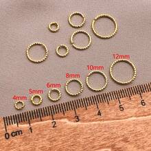 30pcs 18K Gold Plated Jump Rings 4/5/6/8/10/12mm Twisted Open Jump Rings Golden O Rings Brass Round Open Rings Connectors For DIY Earring Bracelet Necklace Jewelry Making - Multicolor - View 29
