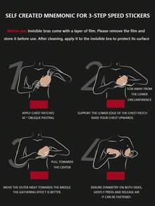 Thin Silicone Breast Petals For Women, Waterproof Strapless Lift Invisible Nursing Covers, Suitable For Wedding Dresses, Gowns - Apricot - View 8