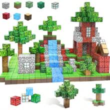 Klocki: zestaw dla dzieci w wieku 3-8 lat do tworzenia magnetycznego świata, zabawki sensoryczne STEM, prezenty do klasy dla chłopców i dziewcząt powyżej 3 lat, klocki magnetyczne dla dzieci, zabawki dla chłopców, motyw roślinny, prezent świąteczny