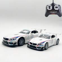BMW Z4 GT3 Zdalnie sterowany samochód 1/24 2.4GHz 2WD RC Drift Car, 18KM/H+ High Speed RC Cars Racing Car z fajnymi światłami, samochód zabawkowy dla dzieci - Biały - Zobacz 2