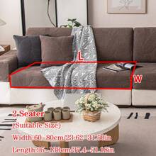 1 Stück Plüsch Jacquard rutschfeste Anti-Splash Sofasitzüberzug, weich und hautfreundlicher moderner Stil elastischer Sofahusse, geeignet für alle Jahreszeiten, hundesicher, passend für L-förmige Kombinations-Sofas und 1/2/3/4-Sitzer-Sofas (einzeln verkauft)