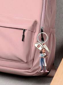 Nurse Doctor Keychain, Nurse Pattern Pendant, Bag Ornament, Acrylic Flat Keychain, Creative Accessory Accessories, Pendant Accessories That Can Be Hung On Backpacks, Phone Cases, Keychains, Car Decoration Pendant, Suitable For Both Boys And Girls, Suitable For Nurses, Doctors, Medical Workers, Gifts, Nurse's Day Gifts, The Best Gift For Medical Staff