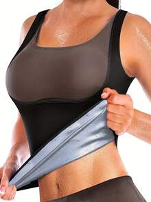 Women'S Sports Shaping Tank Top, Fitness Training Sweat-Wicking Tank, Running Shaping Tank, Women'S Tight Sweat-Wicking Tank, Versatile And Slimming, Tummy Control Workout Tank, Women'S Exercise Tank, Running Sports Tank.