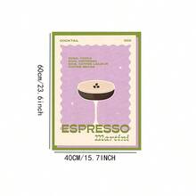 1 件/6 件无框架复古鸡尾酒饮料帆布印刷墙艺术，彩色果汁饮料墙饰，可爱学院风房间美学艺术品墙画，适用于客厅卧室浴室餐厅酒吧走廊厨房墙饰，无框架 - 彩色 - 查看 31