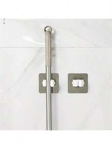 Clip de cârlig adeziv puternic, alb, montat pe perete, 1/5 buc, clip de mătură pentru mop pentru depozitare, potrivit pentru organizarea băii și bucătăriei