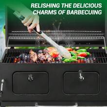 Heavy-Duty Oversize Charcoal Gril Garden Outdoor Liftable BBQ Picnics