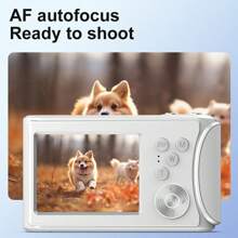 4K Digital Camera 64MP With Auto Focus, Video Recording, 32G SD Card, 18X Digital Zoom, Flash, Shake Reduction, Portable Travel Camera