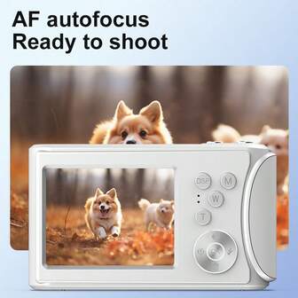 4K Digital Camera 64MP With Auto Focus, Video Recording, 32G SD Card, 18X Digital Zoom, Flash, Shake Reduction, Portable Travel Camera