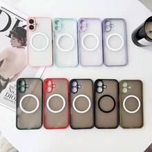 Hadaasi 1 buah Casing Ponsel Tipis Anti-Jatuh Magnetik Warna Pink Muda dengan Sentuhan Lembut, Akrilik Matte + TPU, Pelindung Lensa Kamera Tepi Lembut, Perlindungan Penuh, Anti-Jatuh, MagSafe, Pengisian Daya Nirkabel, Tahan Gores, Kompatibel dengan iPhone 16 Pro/16 Pro Max/16 Plus/16/15 Pro/15 Pro Max/15 Plus/15/14 Pro/14 Pro Max/14 Plus/14/13 Pro/13 Pro Max/13/12 Pro/12 Pro Max/12/11 Pro Max/11/11 Pro/XS Max/XR/XS/X - Baby Pink - View 12