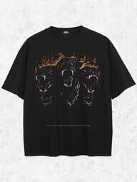 Tiny Spark เสื้อยืดแขนสั้น พิมพ์ลายตัวอักษร เพื่อใส่เป็นชุดเล่น สำหรับใส่ในชีวิตประจำวันฤดูร้อน