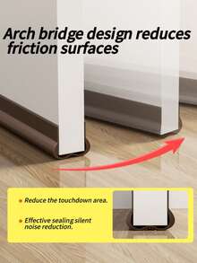 Mute Noise Reduction Door Seam Door Bottom Sealing Strip Door Gap Windshield Bar Clamp PVC Door Bottom Sealing Strip Air Conditioning Room Bedroom Door Bottom Windproof Strip 93cm - Multicolor - View 2