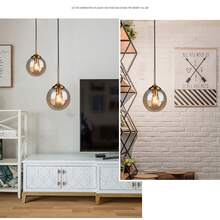 Modern Minimalist Glass Pendant Light, Nordic Creative Dining Room Decor Chandelier, Living Room Hallway Luxury Pendant Light, Hotel Villa Indoor Warm Light Pendant - Warm White - View 5