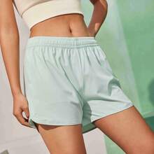 Calças esportivas Xtep femininas oficiais de verão autênticas respiráveis calças cinco quartos fitness secagem rápida shorts de treinamento 876228240171 - Água gelada verde - Ver 7
