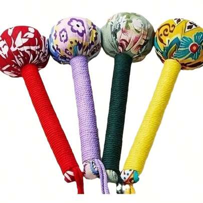 1 pieza Martillo de planta medicinal, bastón de masaje manual de meridianos, masaje corporal completo manual para aliviar el estrés de todo el Body