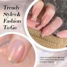 BORN PRETTY BORN PRETTY Esmalte de uñas en gel de 10ml con brillo aurora, ultra brillante, cromado, camaleónico, láser, que se retira con remojo, para arte de uñas UV