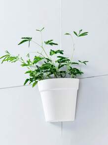 1 paquete de maceteros de pared autorrregables - Sistema vertical de jardín moderno en semicírculo con diseño a prueba de fugas, maceteros hidropónicos ahorradores de espacio para balcón/sala de estar/oficina (perfecto para jardineros urbanos y entusiastas de las plantas, regalo para el Día de la Tierra/Día de la Madre), decoración de jardín, exterior, macetero, maceta, jardinería