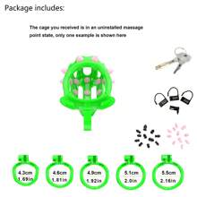 Haifan Cobra 7 3D Printed Male Chastity Cage With Black And Pink Silicone Massage Points For Men Tool Virginity Restraint Unnoticeable BDSM Sex Toys