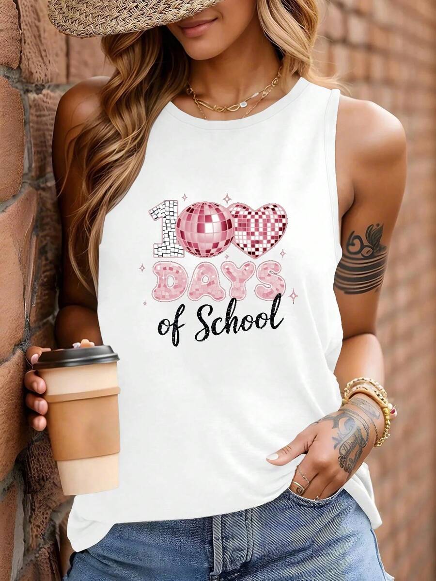 100 DAYS Of School Women's Vest