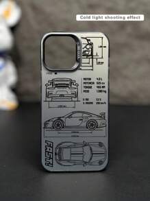 1 pieza Funda de teléfono personalizada con diseño de coche de carreras, a prueba de caídas, compatible con iPhone 11 12 13 14 11 Pro Max 12 Pro Max 13 Pro Max 14 Pro Max XR 15 15 Pro 15 Pro Max, Galaxy A05/A15/A25/A35/A53/A54/A55/S23/S24, resistente al agua, a los golpes y a los arañazos