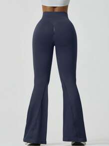Pantalones de yoga de talle alto con diseño cruzado para mujer, pantalones deportivos para excursionismo al aire libre con efecto levantador de glúteos