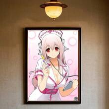 1 件流行超级索尼子漫画经典动漫墙面艺术海报家居客厅卧室酒吧美学装饰无框架 - 彩色 - 查看 46