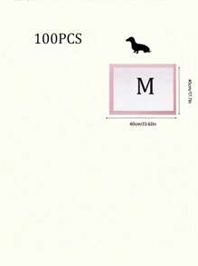 100Pcs Pet Urine Pad Thickened Light Odor Absorbent Pad Diaper Diaper Teddy Cat Golden Retriever Labrador And Other Pets, Pet Diapers, Suitable For Pet Training, Pet Littering The Toilet, Pet Supplies, Pet Urine Pad