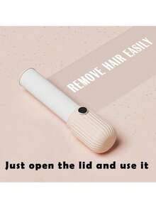 1pc Portable High-Grade ABS Material Mini Lint Remover In Cream & Contrast Color, Reusable T-Shape Fabric Clothes Cream & Contrast Color, Reusable T-Shape Fabric Cloth…Pet Hair Remover, Daily Universal Pet Supplies - Multicolor - View 2