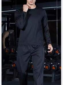 1 قطعة ملابس علوية أكمام طويلة لياقة بدنية رياضية للجري والدراجات، قطع شكل الجسم،ملابس تمرين لياقة بدنية، سريع الانتشار في أوروبا والولايات المتحدة، اكسسوارات صالة الألعاب الرياضية، حزام تنحيف البطن، حزام للأسفل الظهر، شد تنحيف البطن