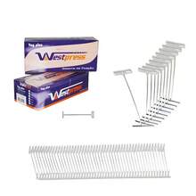 Tag Pin 40mm Pino Nylon Para Aplicar Etiquetas - Caixa 5000 Cor Branco - Branco - Visão 2