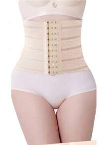 Sports Outdoor 1pc Pure Beige Sports Body Shaper Waist Belt Gym Accessories For Belly Slimming Girdles, Lumbar Girdles For Belly Slimming Corset
