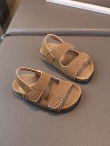 1 Pair Summer Kids Sandals, Toddler Boys Open Toe Beach Shoes, Non-Slip Soft Sole Girls Casual Stylish Shoes