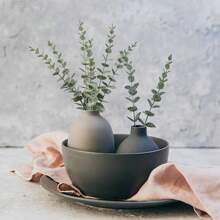 1/5/10/30/70PCS Artificial Plastic Plants Eucalyptus Leaves Birthday Party Decoration Wedding Flower Basket Bride Holding Flowers Home Decoration Dining Room Bedroom Windowsill Vase Decoration New Year Decoration Outdoor Garden Start Of School Season/Mother's Day Gifts