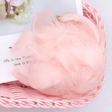 100 Stück bunte Gänsefedern 4-7cm klein & groß, für Traumfänger, Handwerk, Hochzeit, Geburtstag, Party, DIY Dekorationen