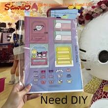 Sanrio 3 PiecesSanrio Kullomi And Sago Lulu DIY Quiet Book Set - My Melody Craft Kit, Reusable Art And Handmade Toys, Perfect Birthday Or Valentine's Day, Chinese New Year, Christmas, Easter And Other Holiday Gifts For Women (This Product Is A Quiet Book Made By Myself. The Picture Shows The Finished Product After DIY. The Actual Product Is A Book With Three Sheets Of Paper. The Paper (Tu'an) Is Placed Randomly. Please Be Careful If You Mind)