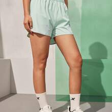 Calças esportivas Xtep femininas oficiais de verão autênticas respiráveis calças cinco quartos fitness secagem rápida shorts de treinamento 876228240171 - Água gelada verde - Ver 6