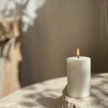 Velas perfumadas de lujo y vintage francesas en formato cilíndrico - Velas aromáticas sin humo para decoración del hogar, bodas, decoración de bodas, fiestas y ambiente romántico | Props fotográficos, ideas de regalo, velas premium de soja