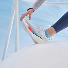 XTEP 5 Pares de Zapatillas de Correr para Mujer Primavera Verano Acolchadas y con Rebote, Cómodas Zapatillas Deportivas Profesionales Duraderas 976318110001 - Nuevo blanco/azul marino - Ver 8