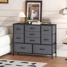 9-Drawer Chest Of Drawers With Metal Frame & MDF Top – Spacious Storage For Bedroom, Living Room, Office, Closet – Adjustable Feet & Anti-Tip (Multiple Colors) Back To School Dormitory Storage