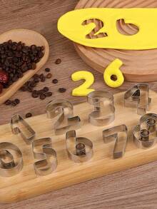 9pcs Number Shaped Cookie Cutter - Light Grey - View 6