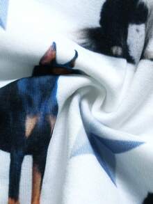 شورتات للنساء مطبوعة بصور/صور شخصية/طبعات وجه مضحكة، قماش خفيف وقابل للتنفس ومريح، مناسبة كهدية لصديقات وشركاء وحفلات وعيد الأم - أبيض - مشاهدة 6