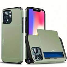 Ultra-Thin PC Phone Case With Wallet Slot And Card Holder, Compatible With IPhone 11 12 13 14 15 16 Pro/Pro Max/Plus Models