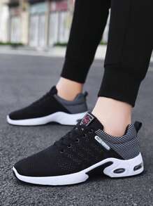 Chaussures de sport respirantes à enfiler pour hommes grands formats, chaussures de course antidérapantes, chaussures de sport casual, taille 39-47 [lettre aléatoire] (les tailles sont petites), salle de sport